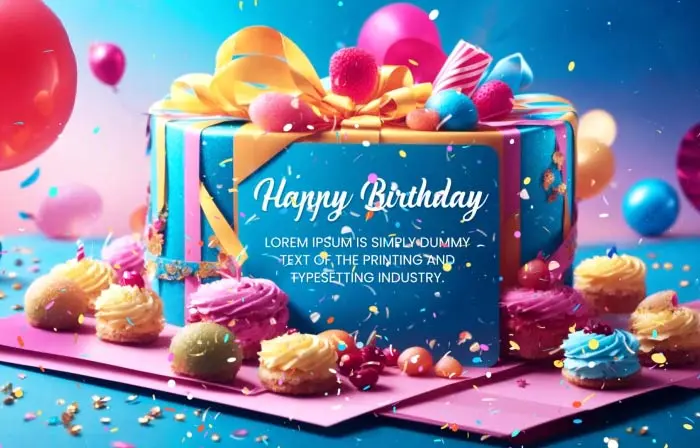 Unique 3D Birthday Party Invite Card Slideshow